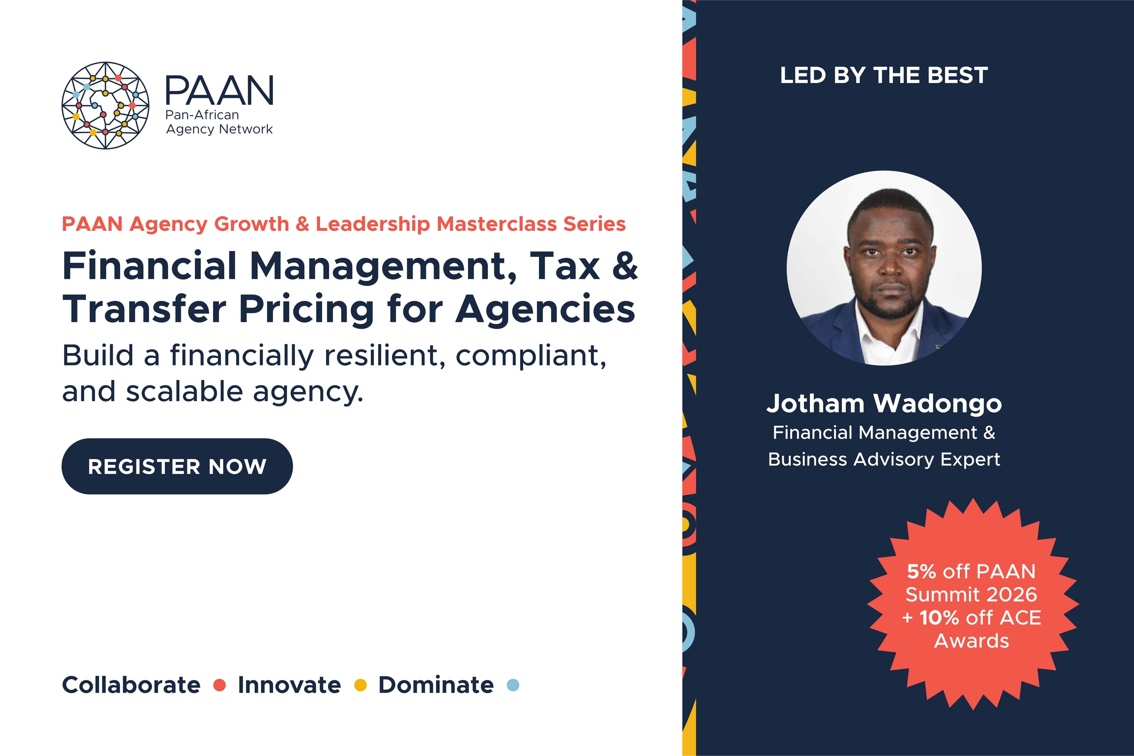 Financial Management, Tax & Transfer Pricing for Agencies